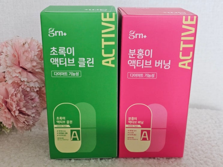 식전 식후 체지방 철벽 방어 GRN 분홍이초록이 액티브 SET 추천