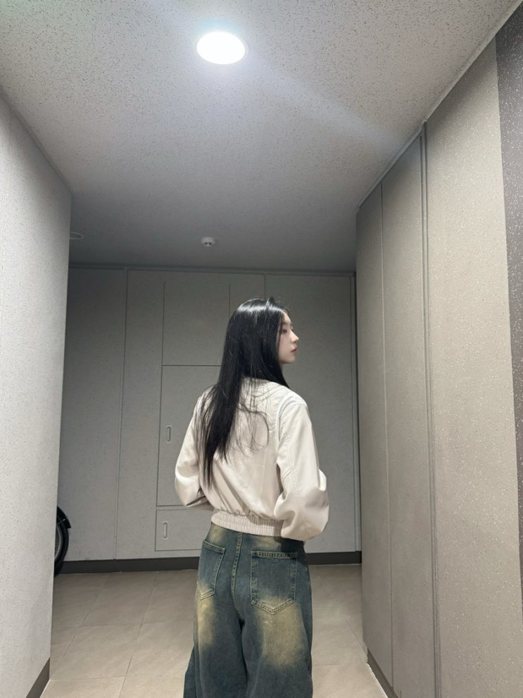 레더자켓 추천 | 비바브라운 바시티 자켓 아이보리 착용 후기🤍