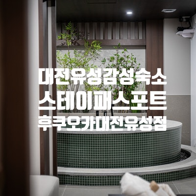 대전 유성 스테이패스포트 후쿠오카 대전유성 직거래 예약으로 가성비 숙소 찾기