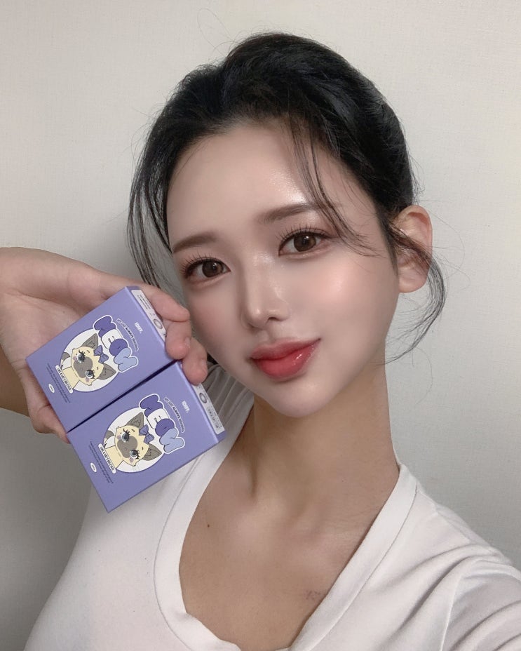 오로라렌즈 아이디프 미유 버만 그레이, 미유 사바나 브라운 한달용 렌즈 및 위시드드롭 습윤액 후기