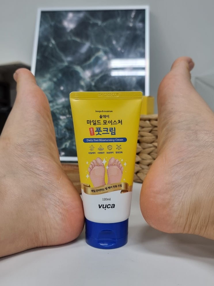 뷰카 올데이 마일드 모이스처 풋크림으로 매끈하고 상쾌한 발 케어 완성