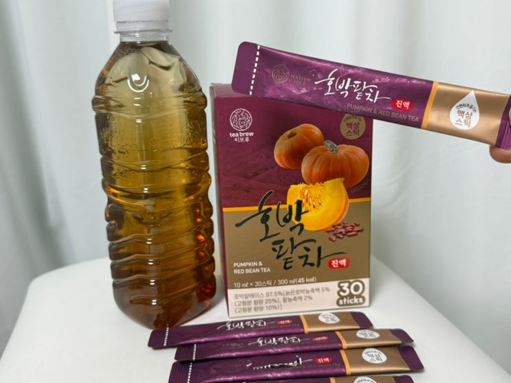 붓기빼는차 추천 맥널티 티브루 호박팥차 붓기차 마셔봤어요