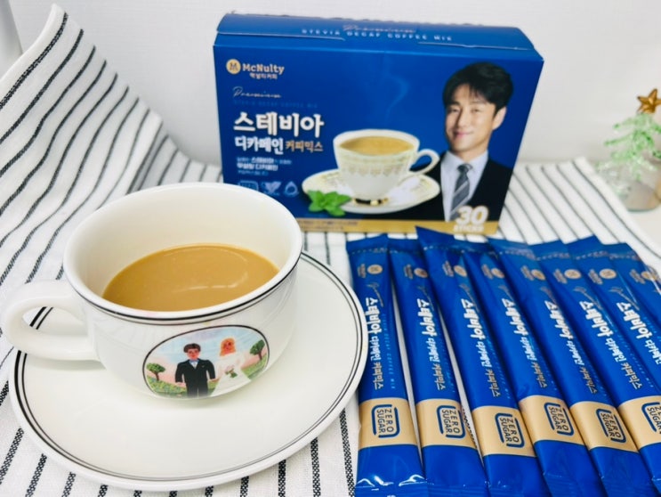 지진희커피로 유명한 맥널티 스테비아 디카페인 커피믹스 , 건강하고 맛있게 즐기는 제로슈가 커피! 후기