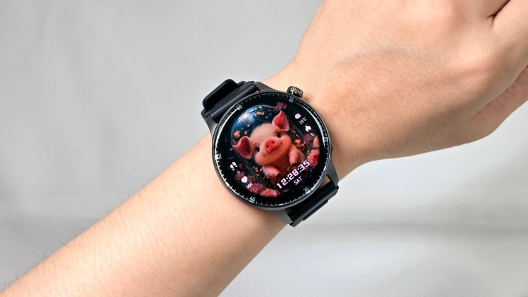 WAPIK 와피크 AI운동인식 블루투스 스마트워치 AMOLED 대화면 한글판