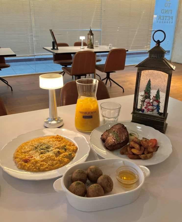 부천맛집 크리스마스 분위기 좋은 투파인드피터 부천중동점
