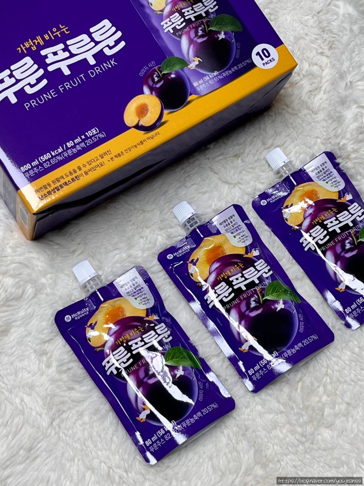 맥널티바이오 푸룬 푸루룬 후기 푸룬주스 맛있게 먹는법