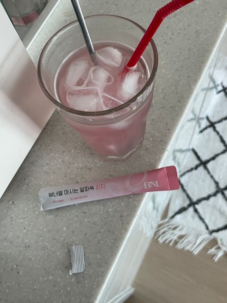뷰너엘 마시는 알파 쏙 피치 : 복숭아맛 다이어트음료 추천 프리미엄식이섬유 복숭아음료