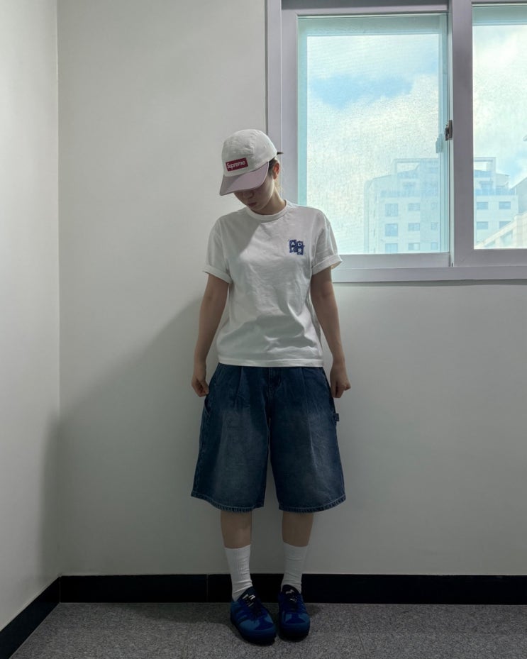 [패션일기]스탠다드에러 버뮤다 데님팬츠 착용 후기👖💙