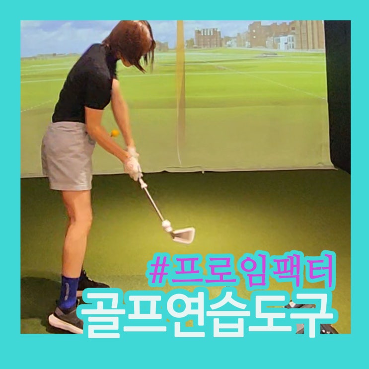 골프스윙연습기 프로임팩터 후기｜훅병 고친 연습도구! 독학골퍼 필수템