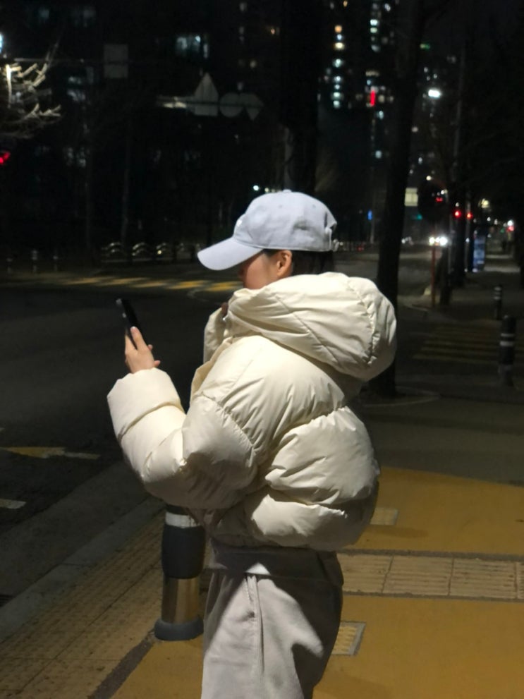 오사와 디키든 크롭 후드 겨울 패딩 추천 코디 여자 착용 후기