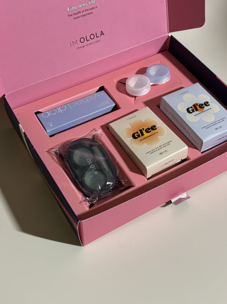 [오로라렌즈]자연스러운 컬러렌즈 추천! 글리GLEE시리즈 브라운/그레이 솔직후기