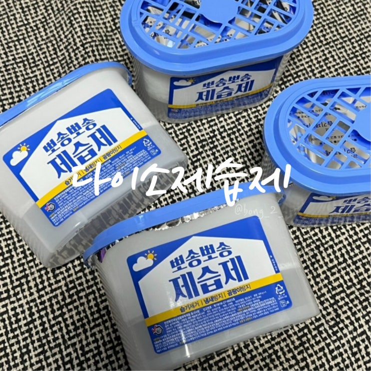 장마철대비 다이소 습기제거제 뽀송뽀송 제습제 4개입