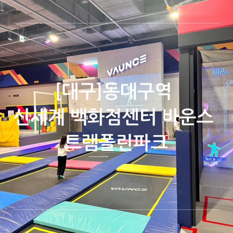 [대구] 아이와 가볼 만한 곳 동대구역 신세계 백화점 센터 바운스 트램폴린파크