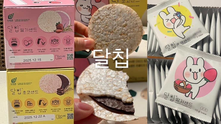 유기농 라이스칩 달칩 초코샌드 딸기샌드