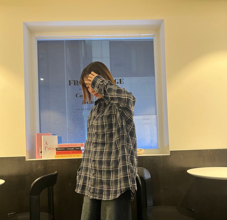 남여공용셔츠 네이비 체크 셔츠 후기 (feat. 스탠다드 에러)