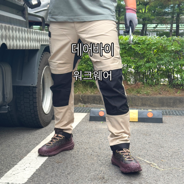 남편을 위한 편안한 작업복 데어바이 워크웨어 팬츠 실착 후기