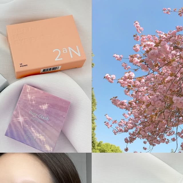 민지 on Instagram: "#제품협찬 #투에이엔광고 🌷투에이엔 블루밍 가든 컬렉션🌷 따스한 봄을 떠올릴 수 있는 이번 신상들로 메이크업을 해봤습니다:) 2025년 1월 1일 투에이엔 Blooming Garden s/s컬
