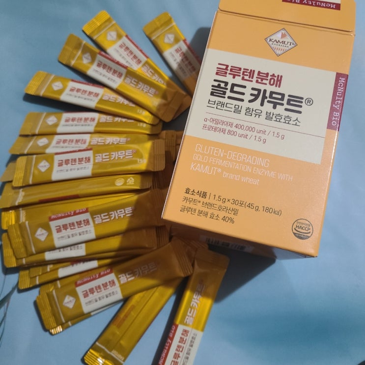 카무트효능 맥널티 바이오 글루텐 분해 골드 카무트® 브랜드밀 발효효소