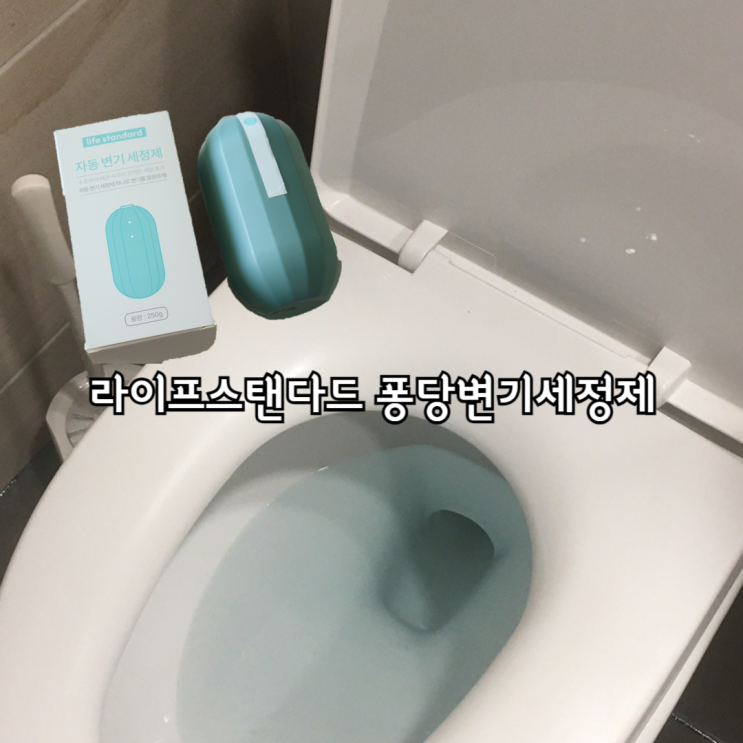 라이프스탠다드 퐁당변기세정제로 변기 청소 해방 !