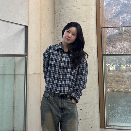 남녀공용셔츠 추천 비바브라운 크롭 체크 공대생 셔츠 후기
