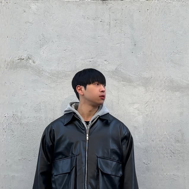 170 옷장 on Instagram: "#광고 @1rony9orno_official 에서 레더자켓을 제공 받았습니다 캐주얼한 느낌으로🖤 세미 오버핏으로 여러 코디에 활용하기 좋은 라이더 자켓입니다🔥 outer : @1rony9orno_official