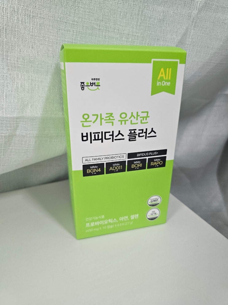 좋은버릇 온가족 유산균 비피더스 플러스 임산부유산균