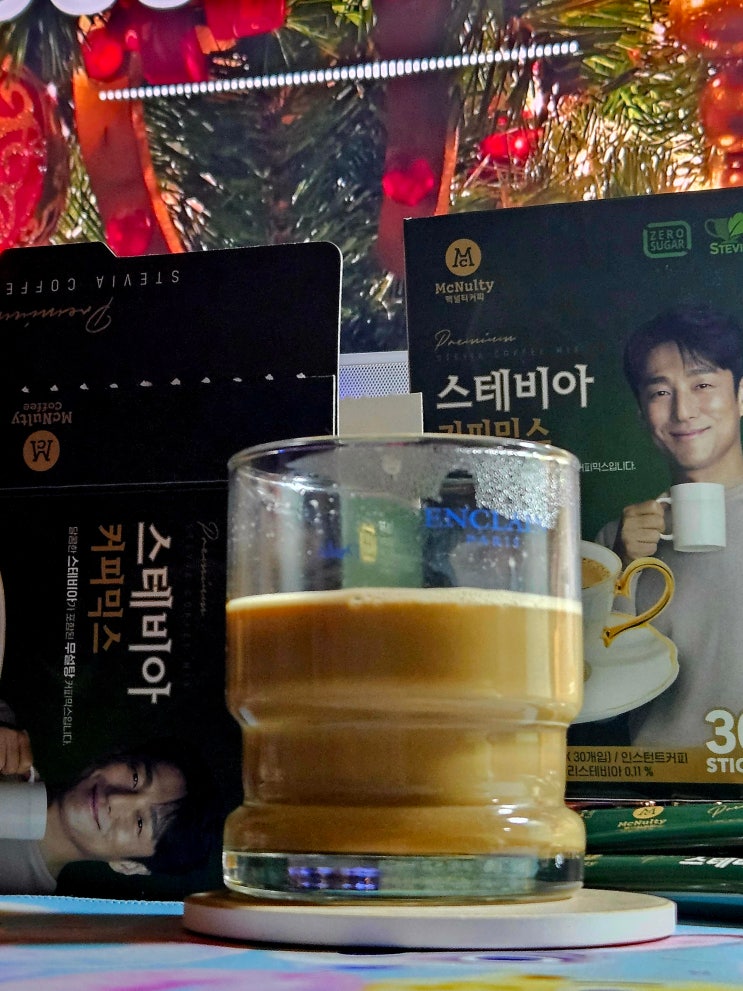 맥널티) 배우 지진희님이 선택하신 고소 달달한 맛 좋은 제로설탕 커피믹스 : 맥널티 스테비아 당제로 커피믹스