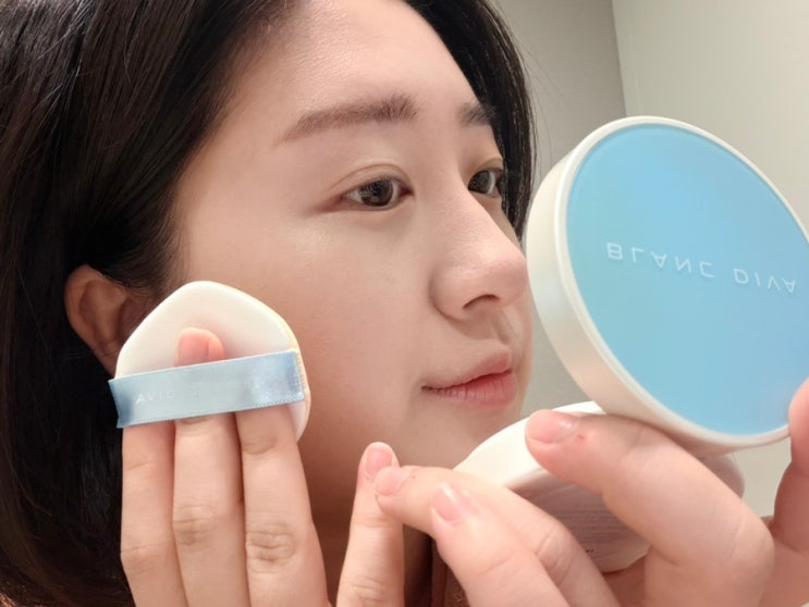인천검단올리브영 블랑디바 워터벨벳 쿠션 19호 구매!