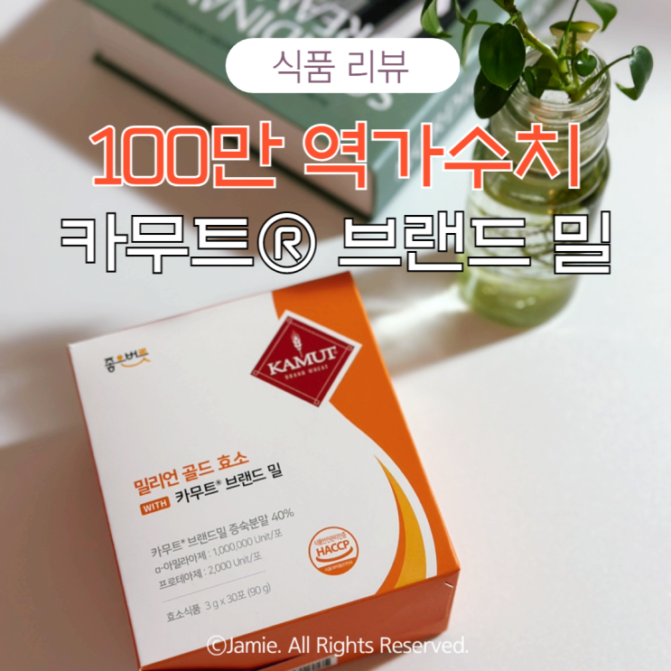 카무트효소효능 좋은버릇 밀리언골드 분말 가루 먹는법