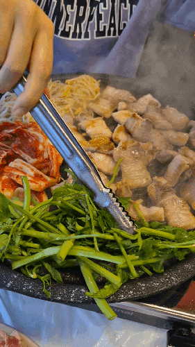 [수원 영통맛집]가성비갑 푸짐한 미나리삼겹살 노포분위기 영통역 회식장소_은하식당