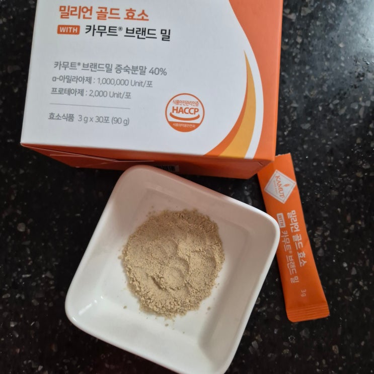 먹기 편한 밀리언 골드 효소 with 카무트® 브랜드 밀