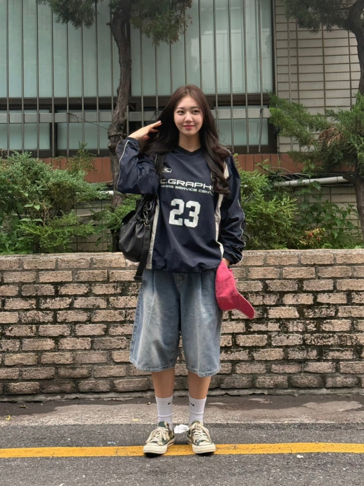 스탠다드에러 버뮤다팬츠 크랙워싱 빈티지블루 후기