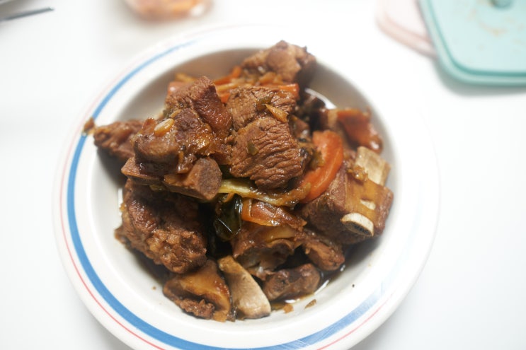 돼지갈비찜 레시피 풍진축산 국내산 돼지갈비 사용