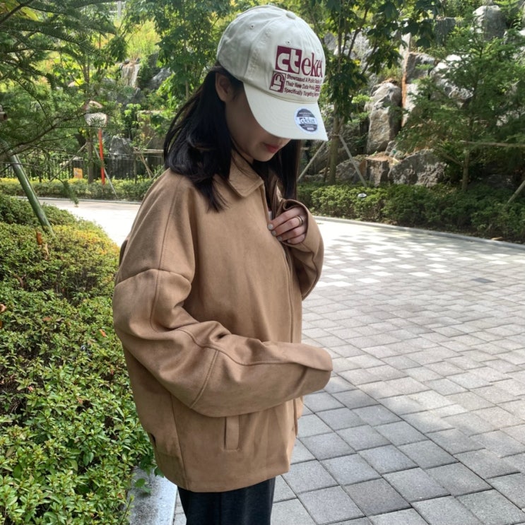 아이러니포르노 스웨이드 자켓 가을코디룩