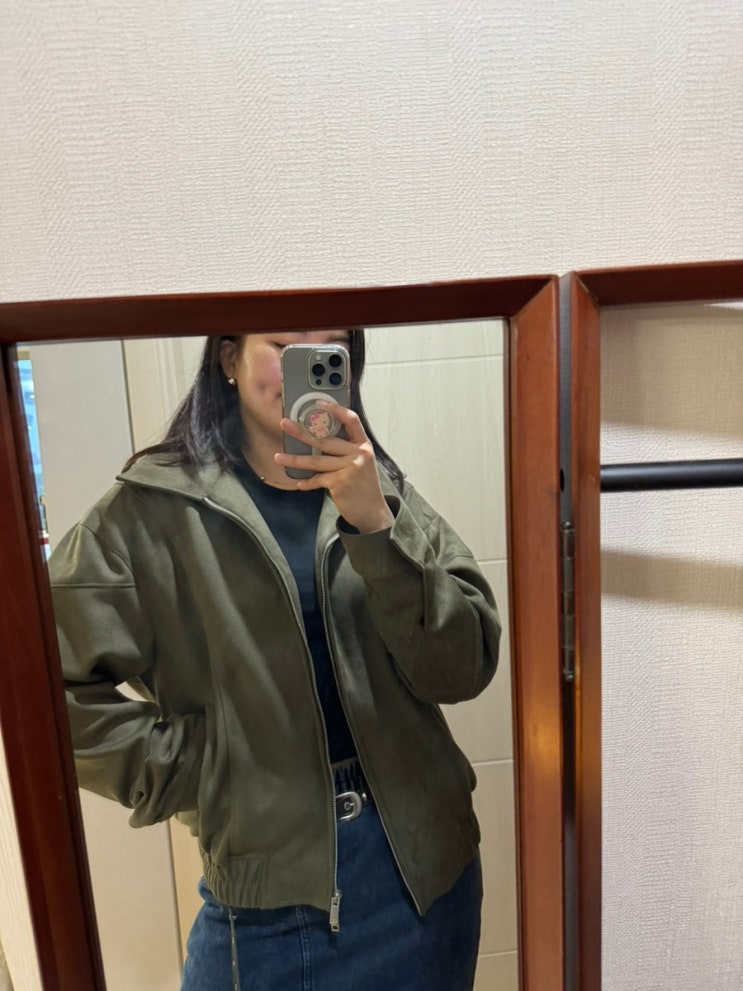 무신사 쇼핑 스탠다드에러 가을잇템 스웨이드 블루종 자켓
