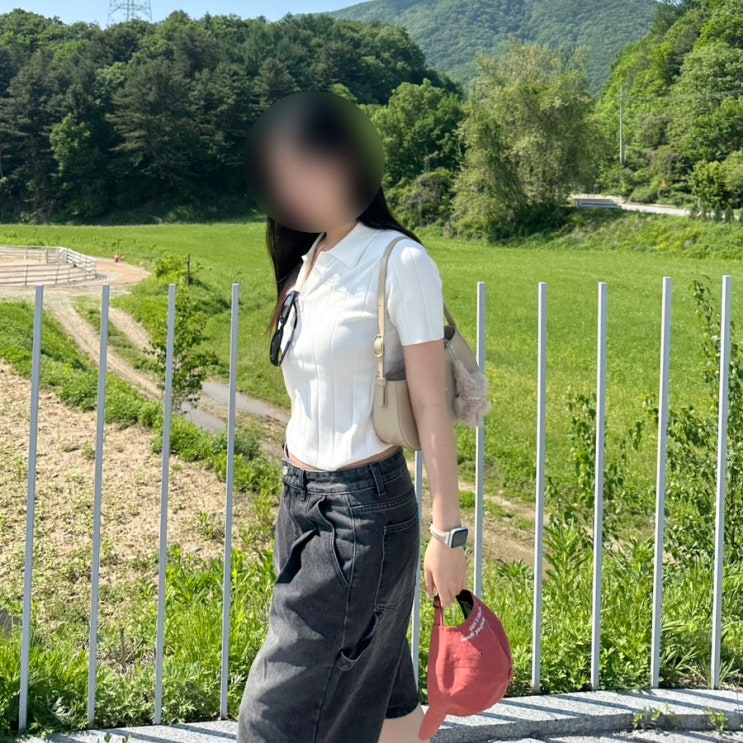 스탠다드에러 버뮤다 데님팬츠 빈티지블랙 착용 후기