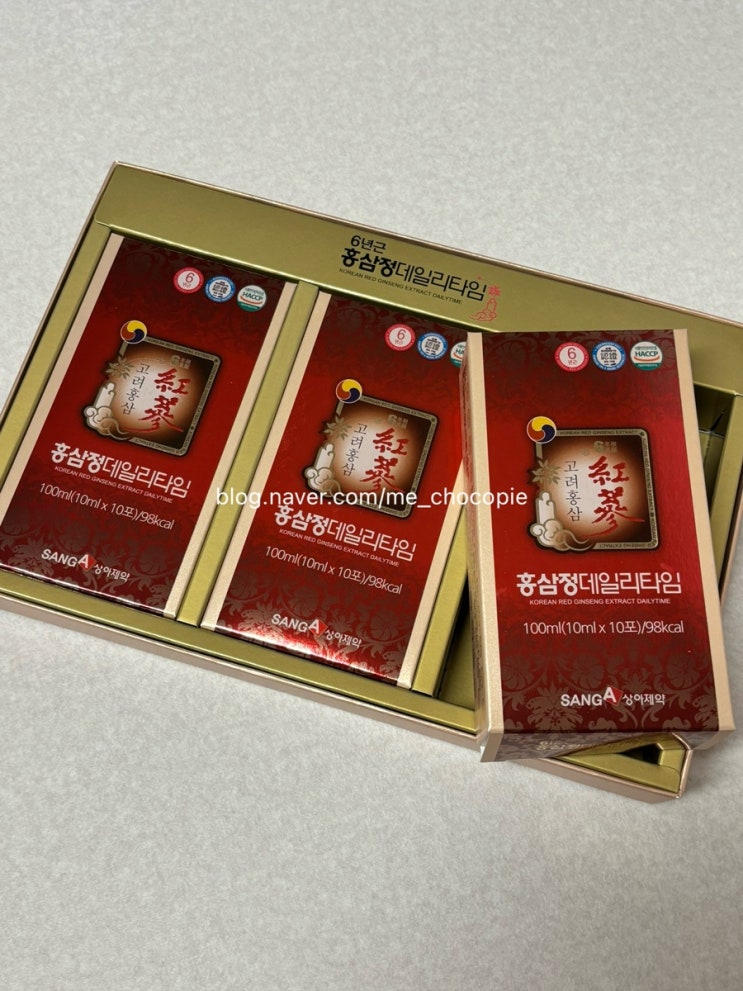 설날선물 상아제약 6년근홍삼정데일리타임