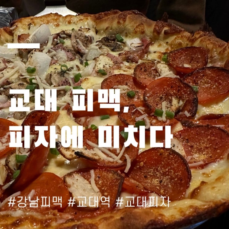[피자에 미치다 교대점] 교대역 회식으로 딱인, 교대 피자에 미치다