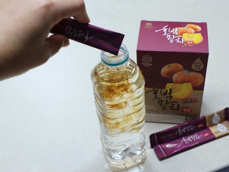 겨울철 붓기 관리엔 맥널티 티브루 호박팥차 진액으로 수분 보충까지
