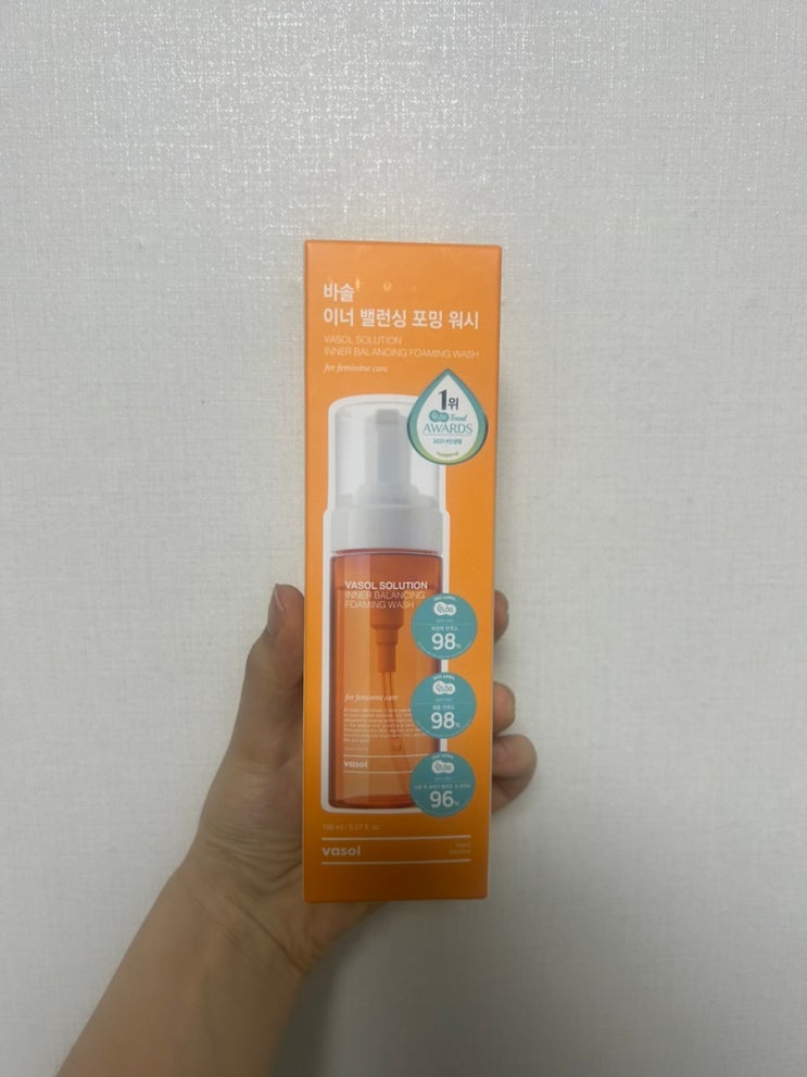 [제품 리뷰] 올리브영 여성청결제 바솔 이너밸런싱 포밍워시 후기