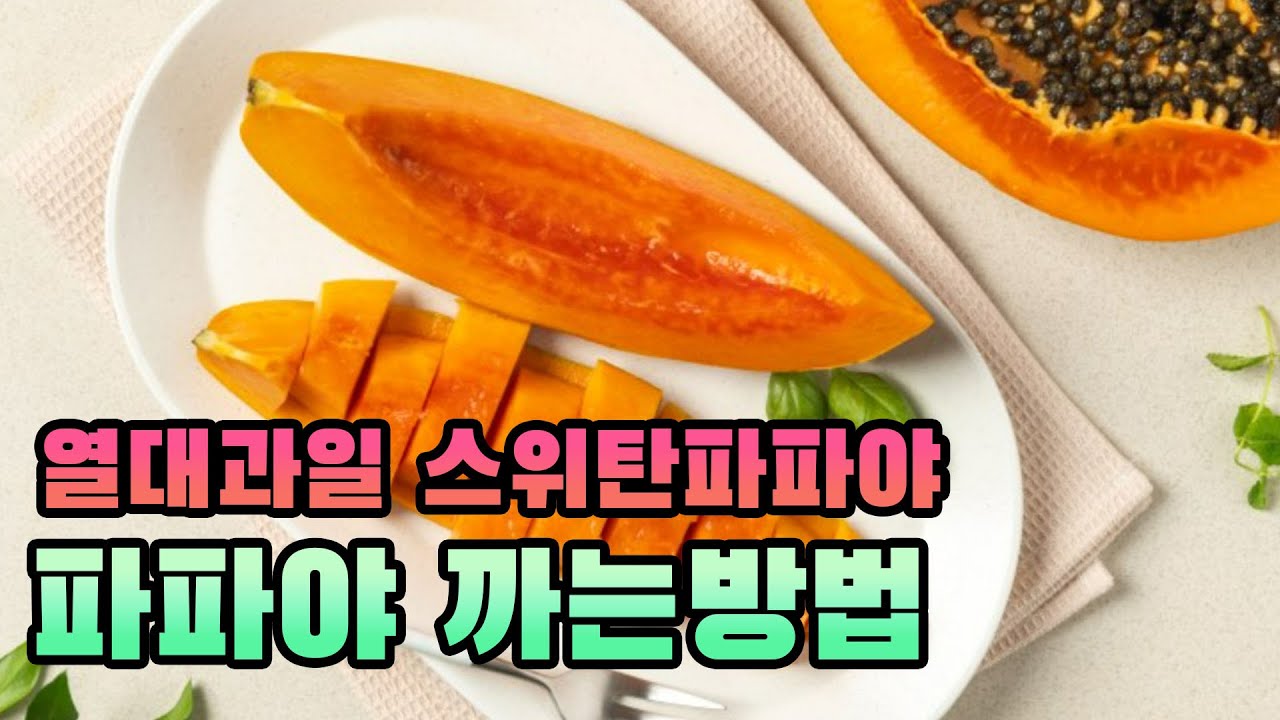 이색과일 스위탄 파파야 까는방법