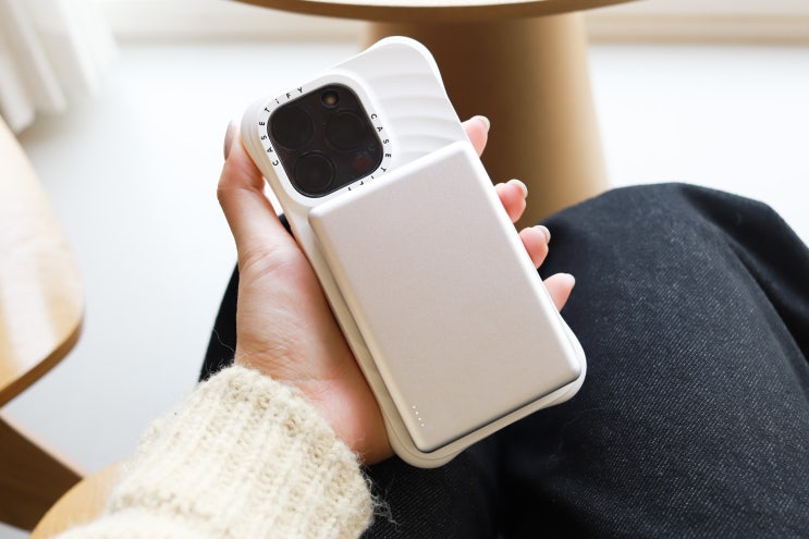 보조배터리 추천 지니비 포켓비 초슬림 맥세이프보조배터리 10000mAh