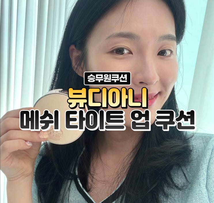 24시간 무너짐없이 밀착 승무원큐션 뷰디아니 메쉬 타이트 업 쿠션