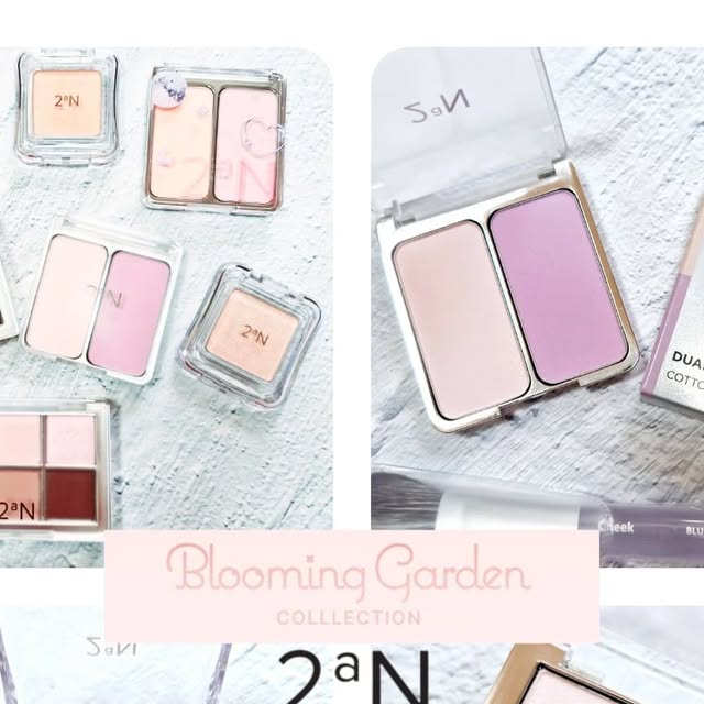 🌈 이비 on Instagram: "#광고 💐투에이엔 블루밍 가든 컬랙션 . 🎀 For light & Bright ⋰˚☆ 🎀 정원의 흩날리는 꽃잎의 화사한 감성을 담은 Blooming Garden컬랙션 . 🌸 아이팔레트 하이라이터 겸용