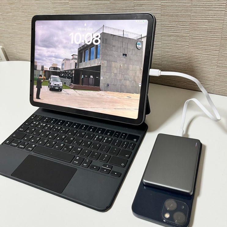 지니비 포켓비 초슬림 맥세이프 보조배터리 5000mAh