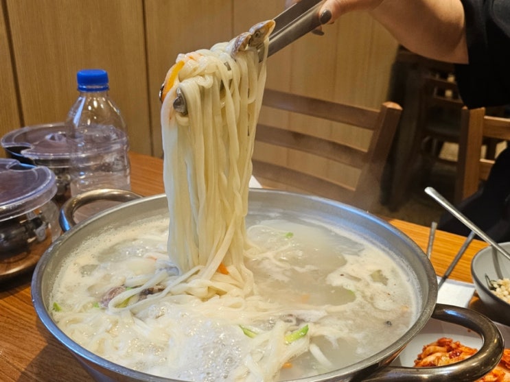 [하남미사맛집/남조정경기장맛집] 미사칼국수에서 '바지락칼국수, 만두' 같이 드세요