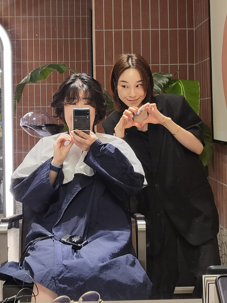 연산동미용실 준오헤어 연산역점에서 숏단발 너드펌? 빈티지펌? 성공