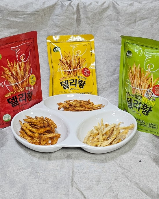 다이어트 간식 추천 델리황 황태스낵 3가지 맛 먹으면서 살빼자!