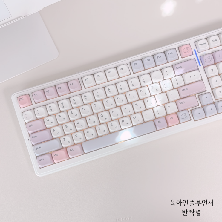 독거미키보드 f99 페블온 키캡 커스텀 후기