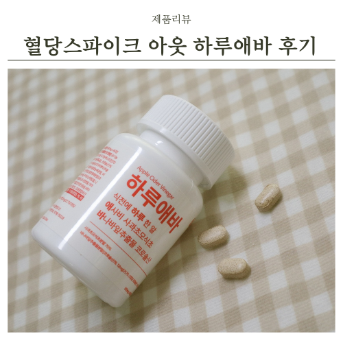 혈당스파이크 잡아주는 애사비 식초 다이어트 하루애바 후기